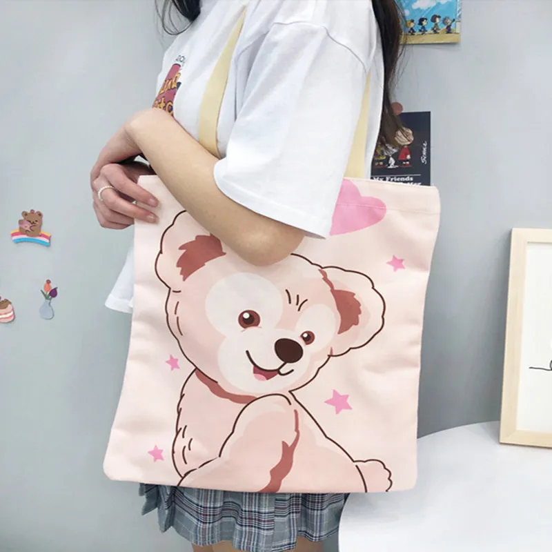 

New Fashion Large Capacity Canvas Shopping Bag Original Design Tote Bag Eco Foldable Cotton Bags Canvas Handbag With Printing