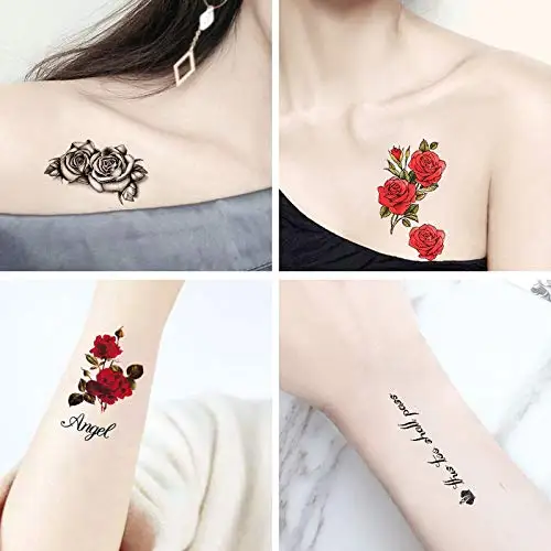 30 Sheets Small Temporary Tattoos For Kids Boys Girls, Tribal Animals Butterfly Anchor Compass Tattoo Stickers For Men Women