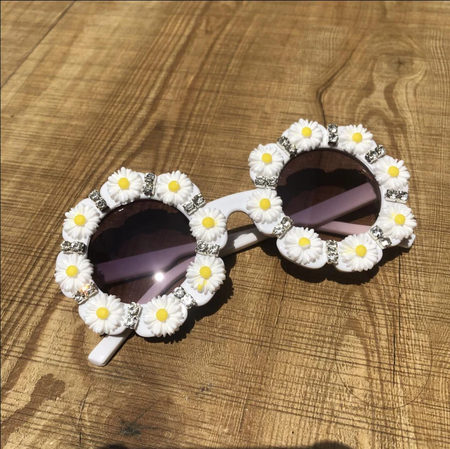 ZAOLIHU 2020 Summer Flower Kids Sunglasses Small Round Baby Sun Glasses Colorful Children Eyeglasses UV400 Cute Daisy Eyewear | Аксессуары