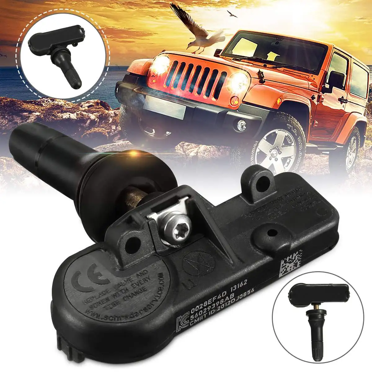 

TPMS Tire Pressure Monitor Sensor 433Mhz For Dodge /Ram /Jeep /Chrysler 56029398AB Car Tpms Sensor