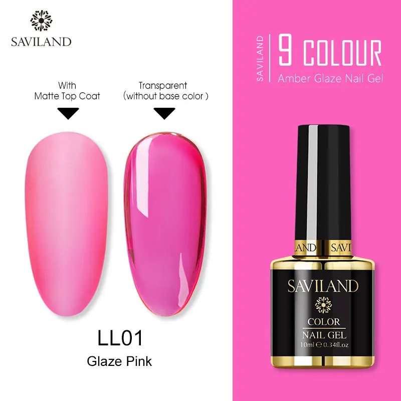 10ML LL01 SAVILAND Радужный Янтарный Гель-лак для ногтей креативный художественный Гель-лак для ногтей полупрозрачный праймер лак для ногтей - Цвет: 10ML LL01