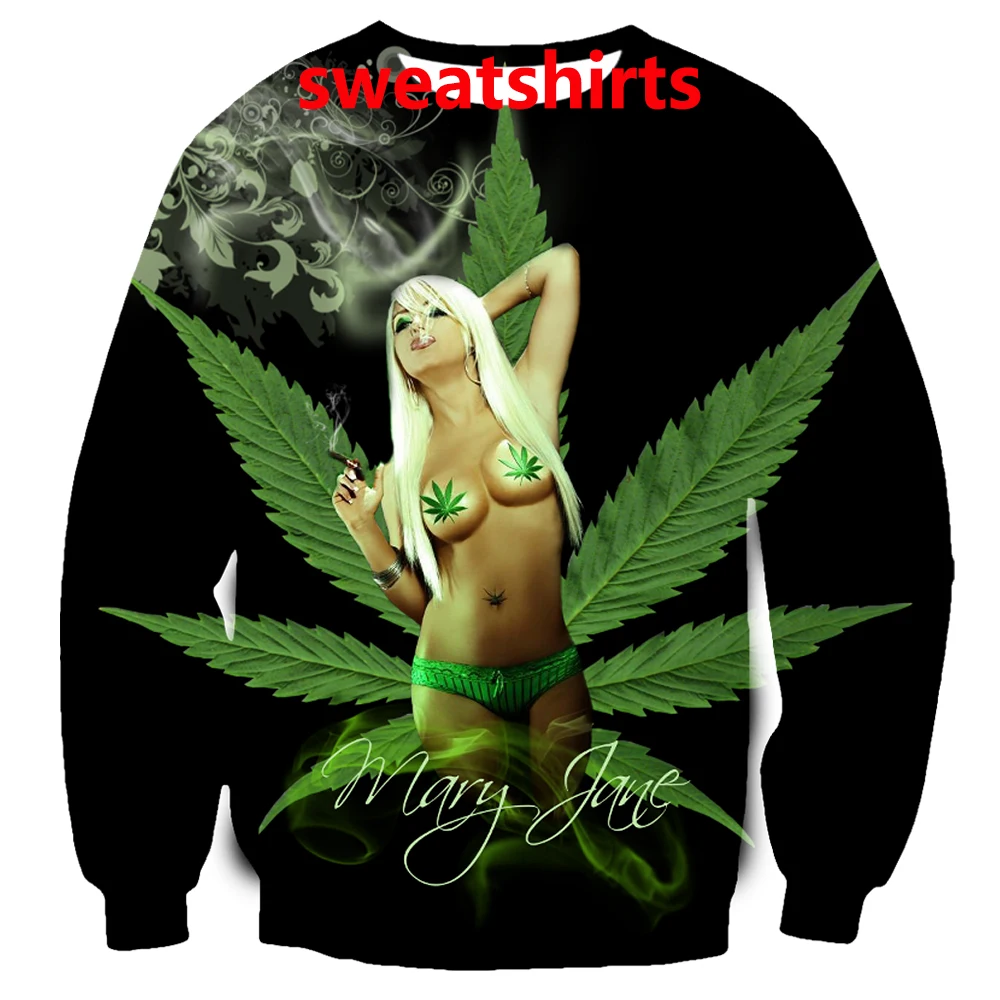Футболка с 3d принтом марихуаны толстовка капюшоном и штаны модная уличная одежда