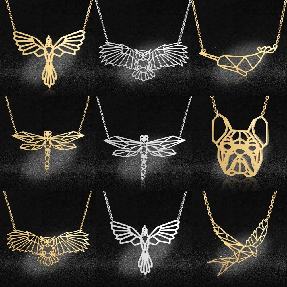 Женское Ожерелье из нержавеющей стали LaVixMia модное ожерелье стрекоза с Фениксом