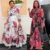 MD вечерние платья для женщин 2021 Новое Африканское весенне-летнее элегантное платье с цветочным принтом Дашики, длинное платье, женская одежда 229 # - изображение