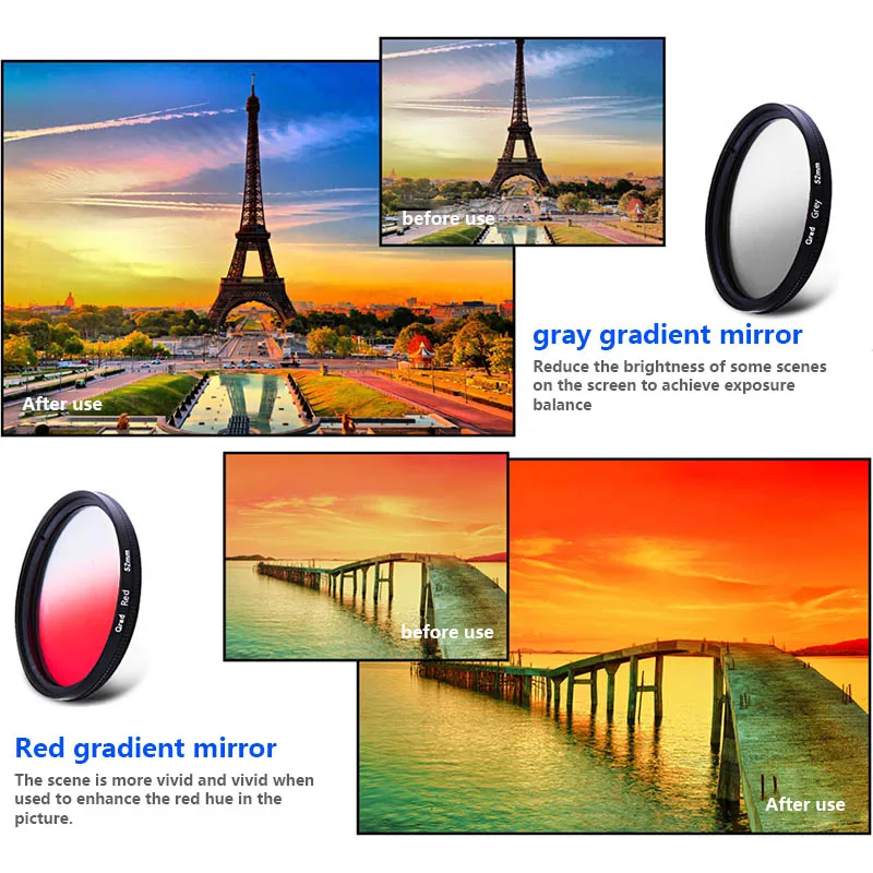 Профессиональный 52 мм ультратонкий CPL круговой поляризационный фильтр объектива