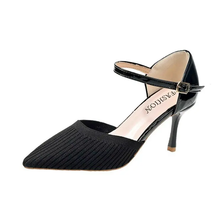 

Spring Women Pumps Sweet High Heels Ankle Strap Female Classic Toe Dress Cute Shoes Ladies Footwear Sexy High Heels 2020