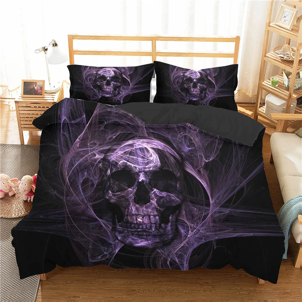 

Пододеяльник с 3D рисунком черепа