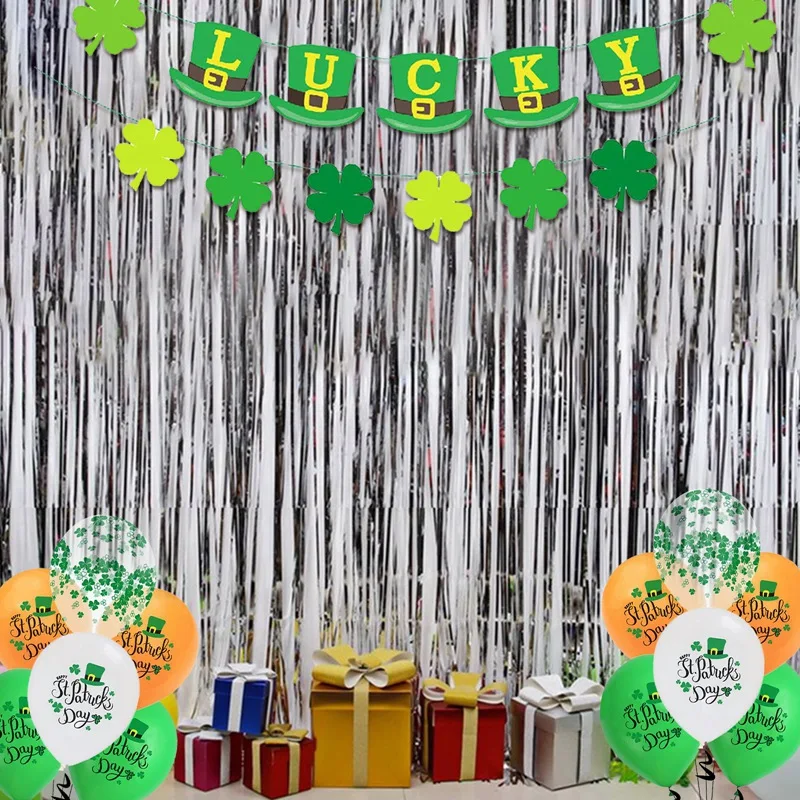 

2021 New Funny Creative Lucky Balloon Irish Day Party Decortion For Celebrating St. Patricks Day Home Party Favor Supplies Decor