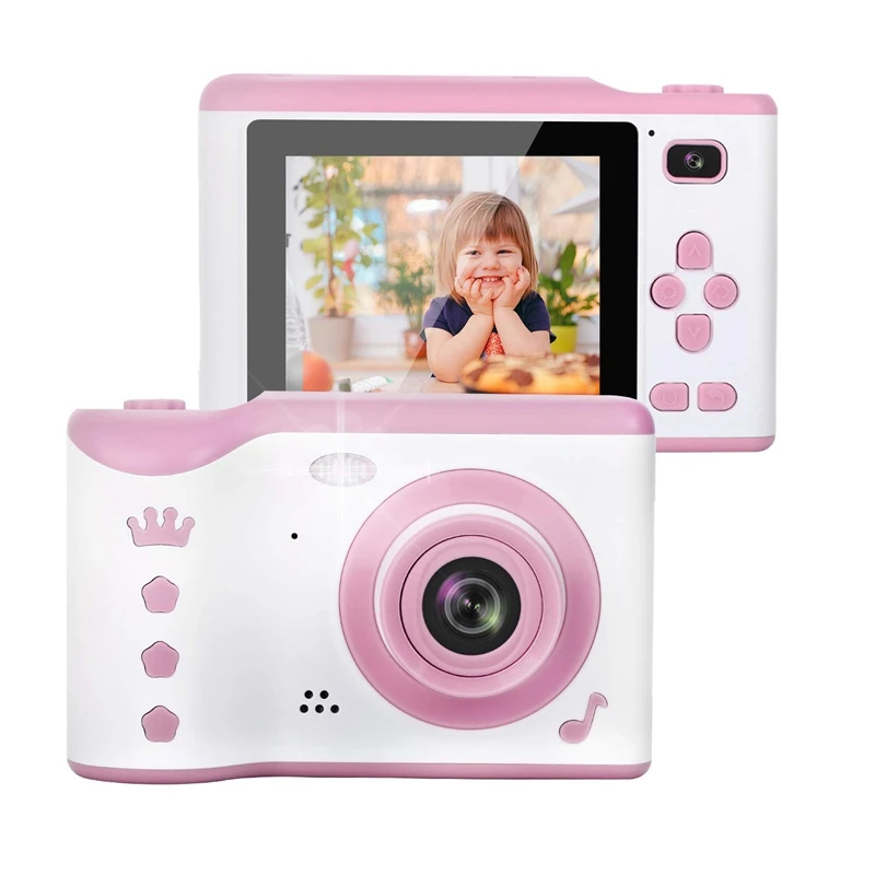 Детская мини камера с мультипликационным принтом Спортивная цифровая двумя