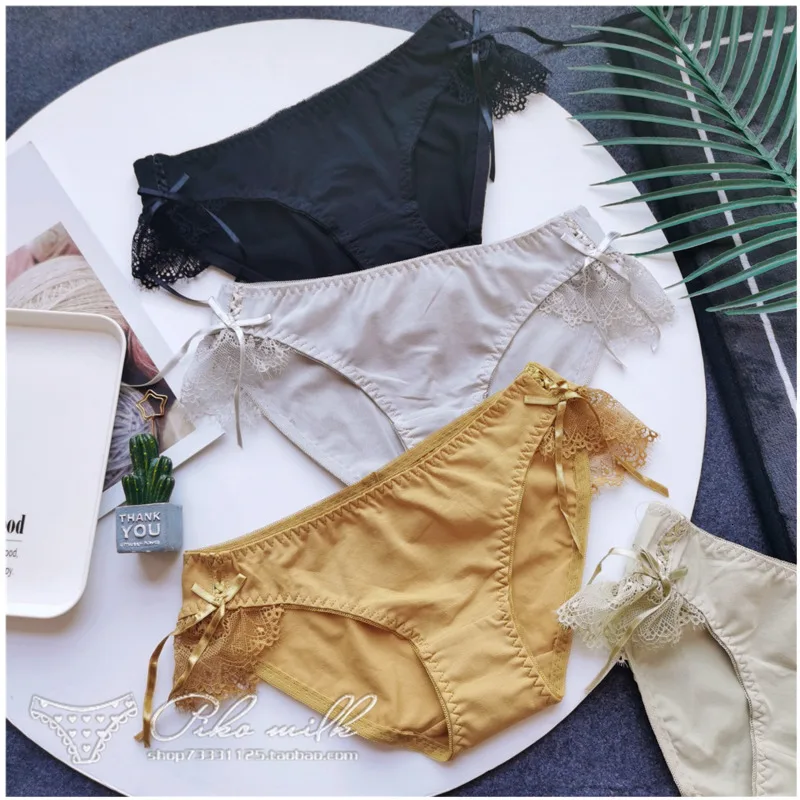 SP & CITY японские милые бандажные трусики с бантом для женщин хлопковые однотонные