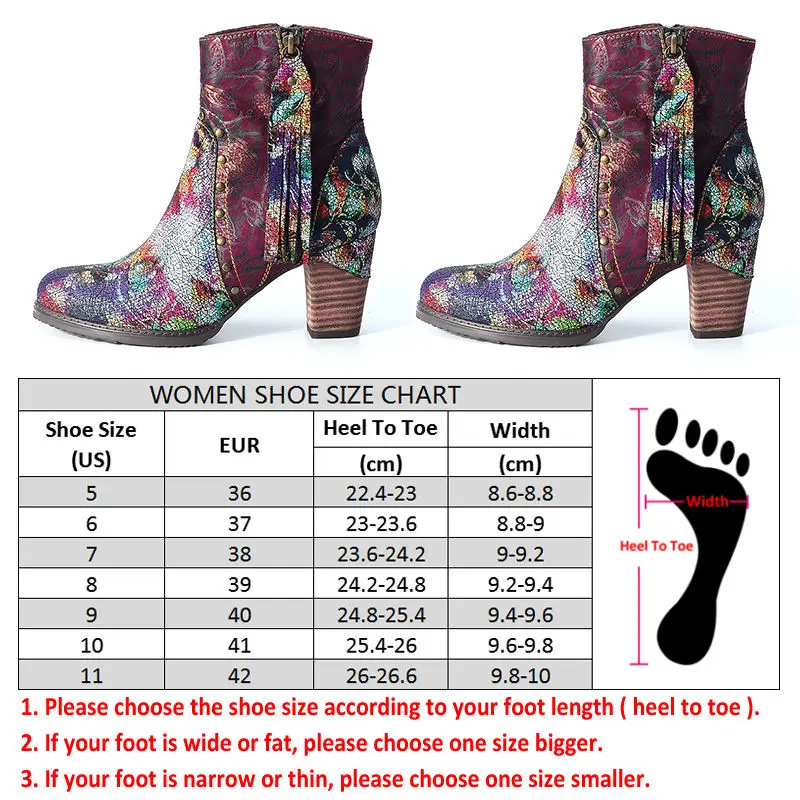 Женские ботильоны из натуральной кожи SOCOFY Зимние с бахромой на высоком каблуке