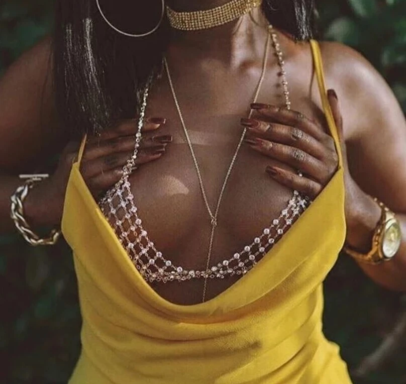 Сетчатая Цепочка-бикини для женщин сексуальное женское нижнее белье блестящие