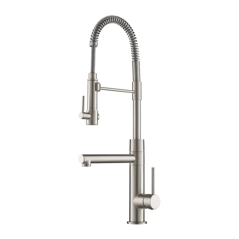 Смеситель для кухонной раковины латунный горячей и холодной с одной ручкой