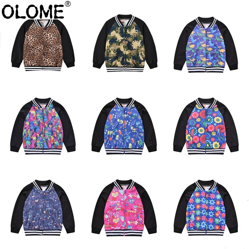 Осенняя куртка для мальчиков и девочек детская верхняя одежда с леопардовым