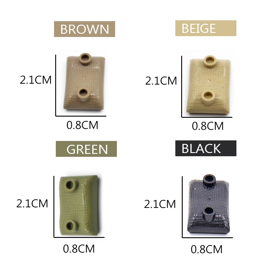 

Sandbags Military Accessories bricks Oil Drum Swat Weapon Soldier WW2 Army MOC Parts Building Block Military scene series