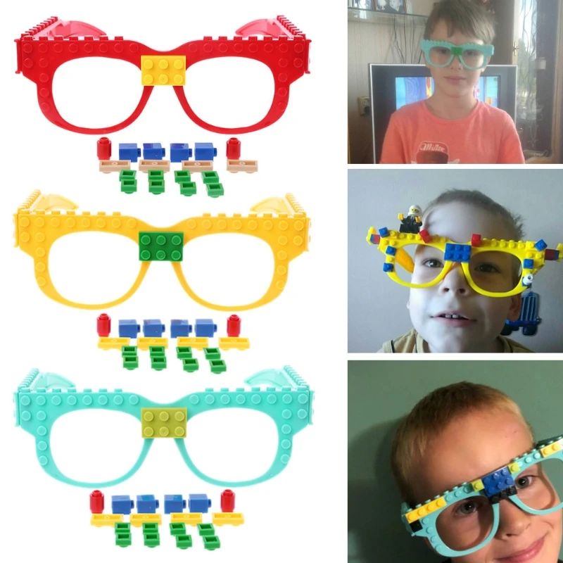 

New Glasses Blocks Baseplate DIY Toy Glasses Frame Brick Compatible