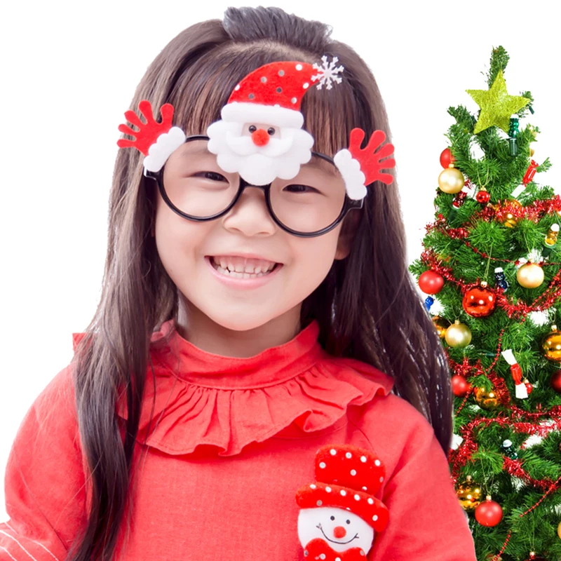 Рождественские украшения креативные рождественские очки рамка DIY Новогодние