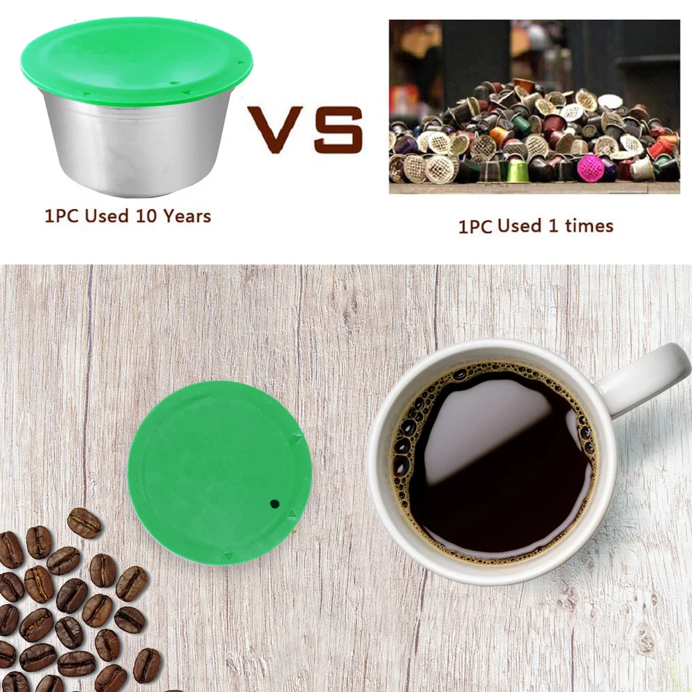 Многоразовая кофейная капсула из нержавеющей стали с фильтром для капсул Dolce Gusto