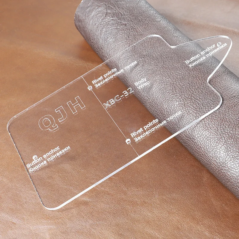 New Leather Craft Fashion Personality Card Package ID Sewing Pattern Hard Kraft Paper and Acrylic DIY Template 11*7cm | Дом и сад