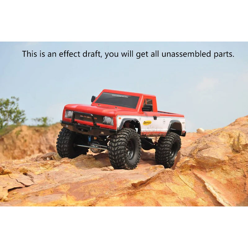 

1/10 CROSS RC PG4RS Model Car KIT 4WD Pickup Crawler Truck Motor Light FAT-MAN Model Outdoor toys for boys gift TH11105-SMT6
