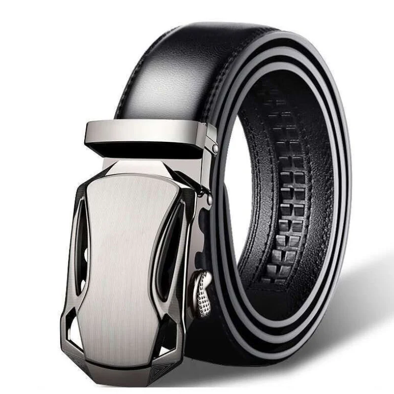 Мужские автоматические ремни кожаный ремень мужские черные из натуральной кожи