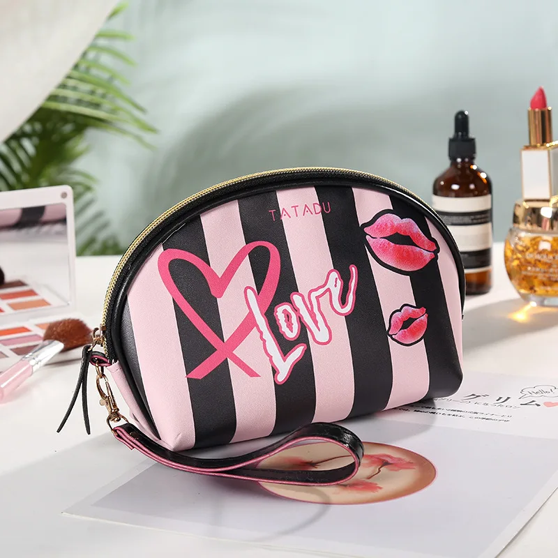 

Новая косметичка, кожаная портативная женская косметичка для хранения, многофункциональная дорожная Водонепроницаемая женская сумка для ...