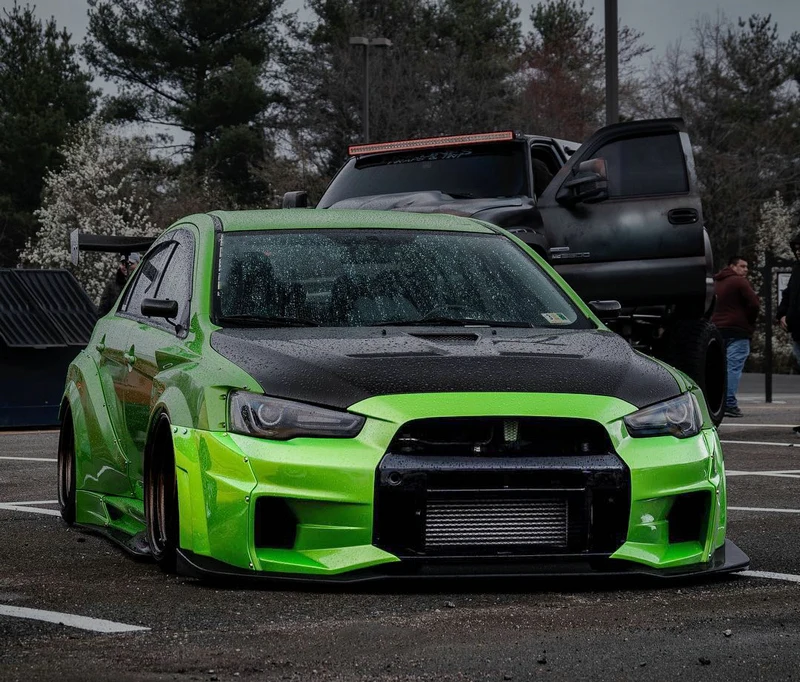 Для Mitsubishi Evolution X EVO 10 VRSV3 Стиль FRP стекловолокно передний бампер(можно использовать на VRSV2 широкий комплект и VRS17 Окончательный комплект