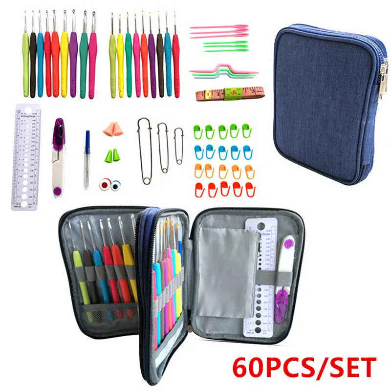 

Цветные Алюминиевые крючки для вязания крючком, набор игл для вязания, набор для вязания одежды «сделай сам», шарф