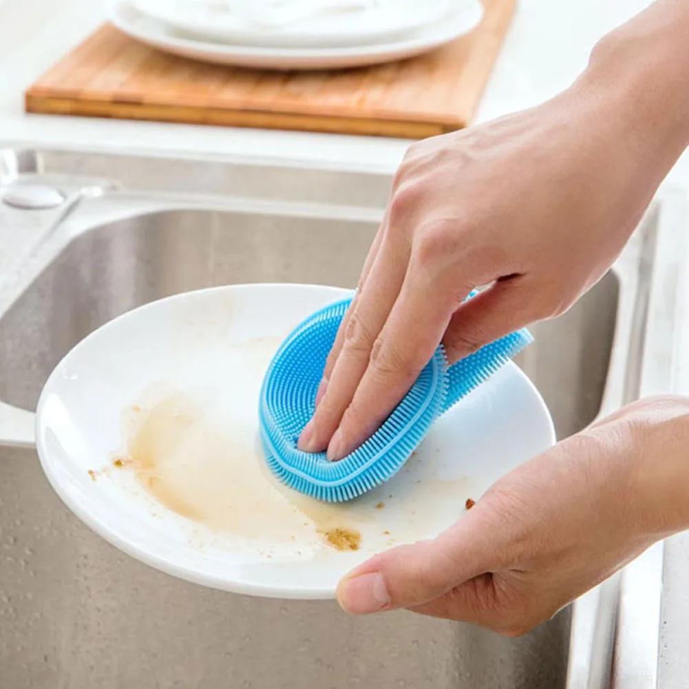 Многофункциональная Антибактериальная силиконовая губка чистящая кухонная