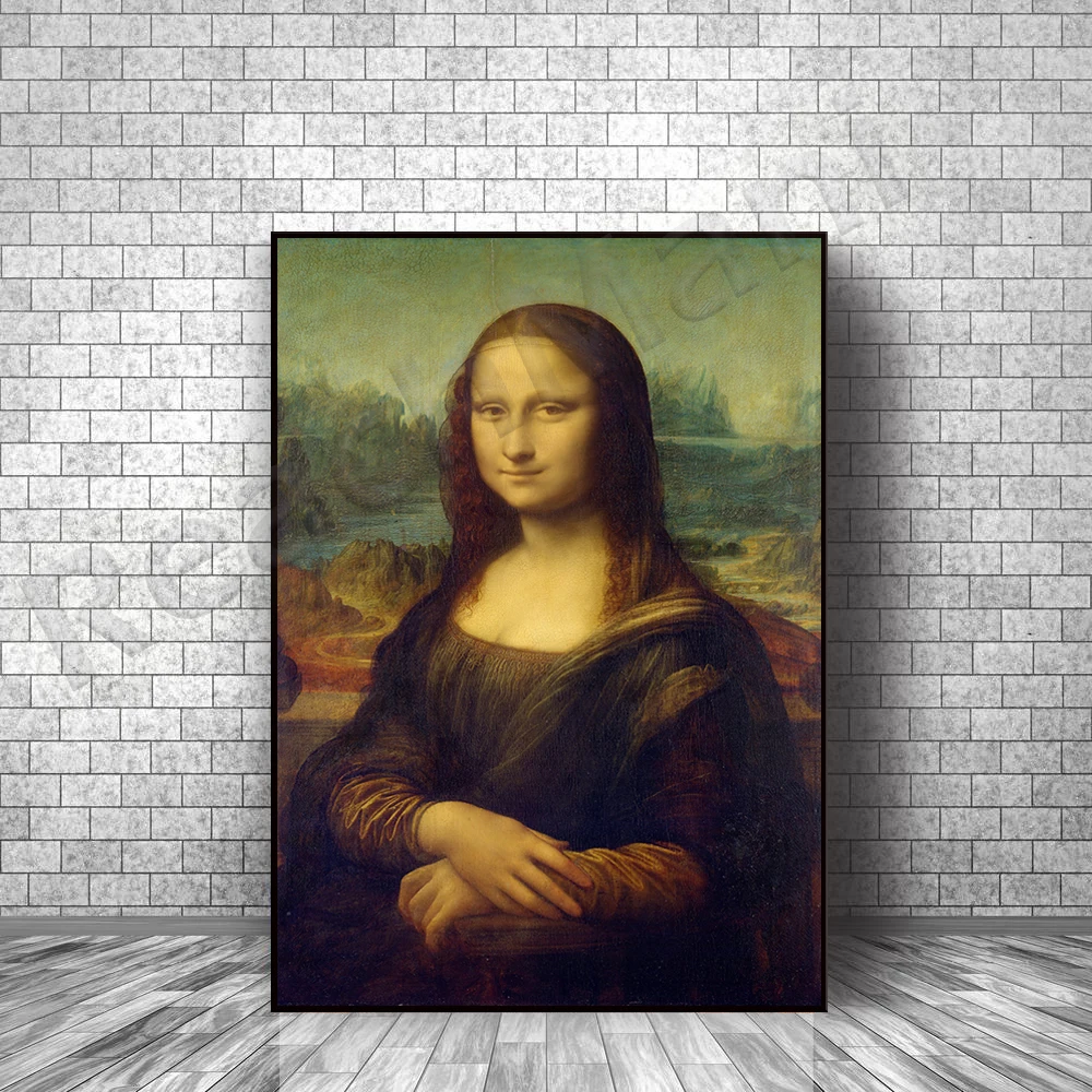 

Mona Lisa masterpiece classic artwork, home office decoration wall art poster