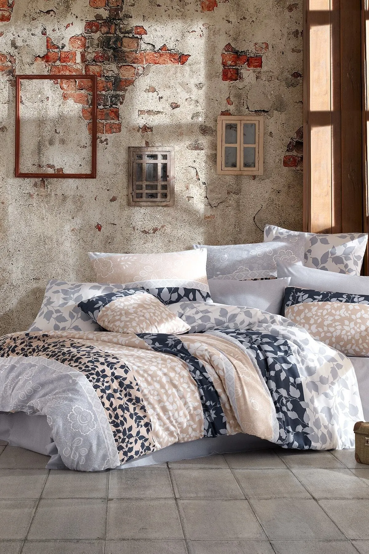 

Домашний текстиль, двойной комплект пододеяльников-римлянисто-синий