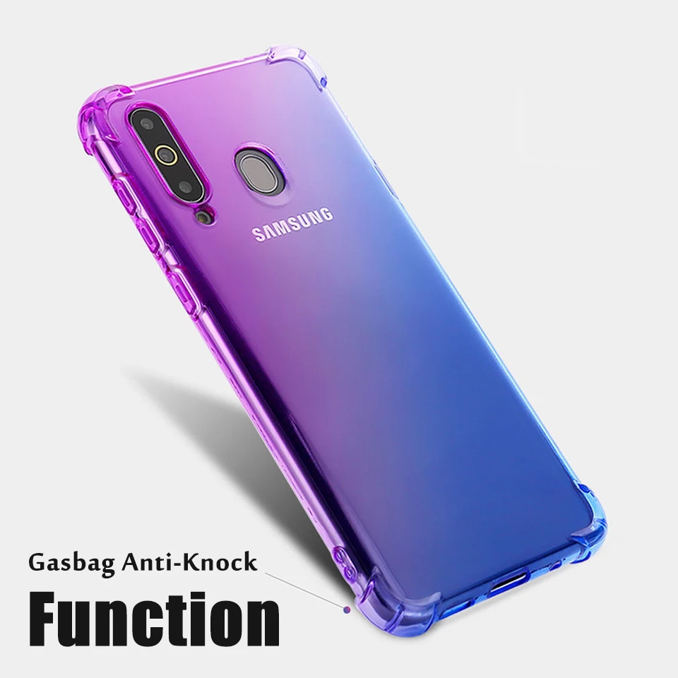 Постепенное изменение цвета для Honor 8A 8C 8S 8X чехол 9N 9i 9X прозрачная задняя крышка 10