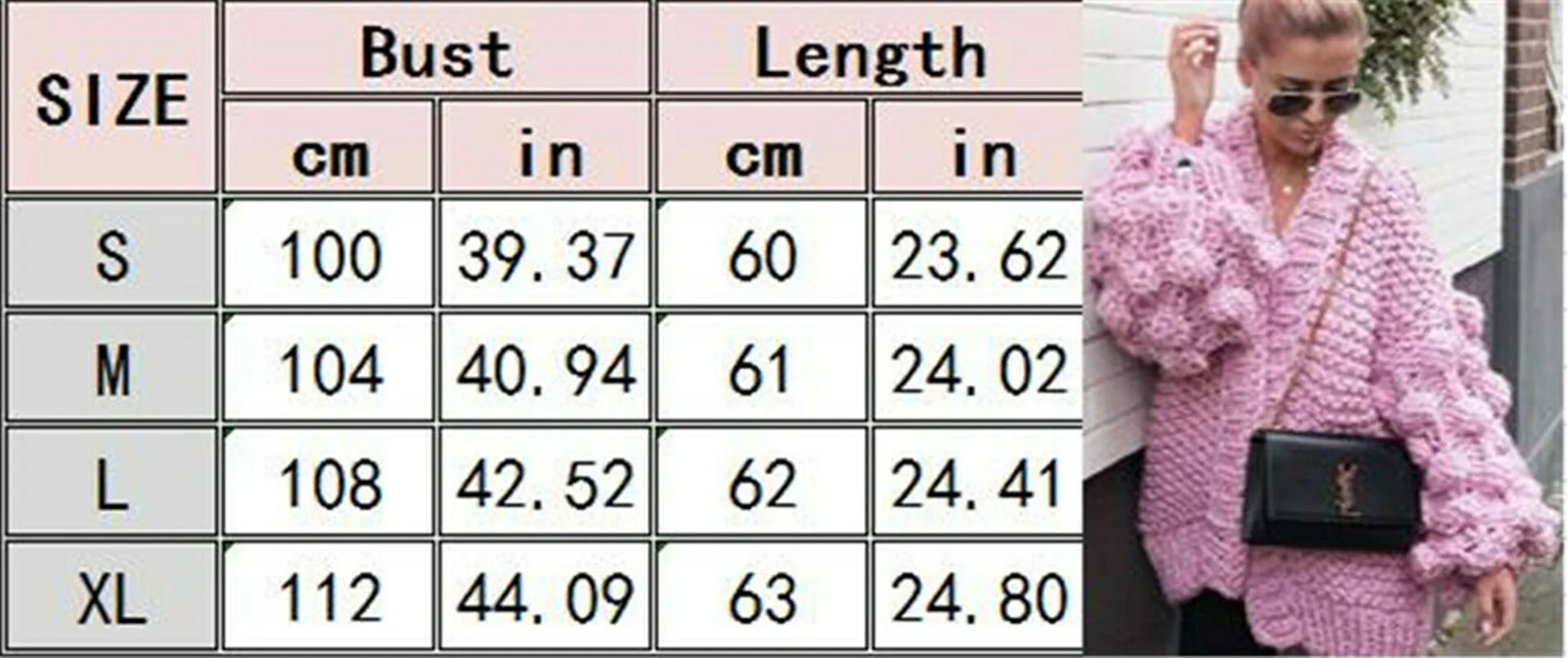 

2019 New Winter Autumn Women's Long Puff Sleeve Loose Thicken Knitted Cardigan Sweater Chic Outwear Casual Knitwear Pure Jumpers