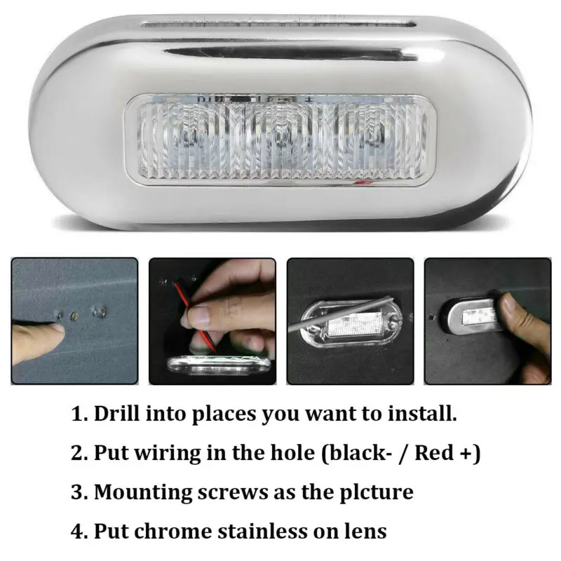 4 шт. 12 В 3 светодиодный синий габаритный фонарь вежливость лампа комплект