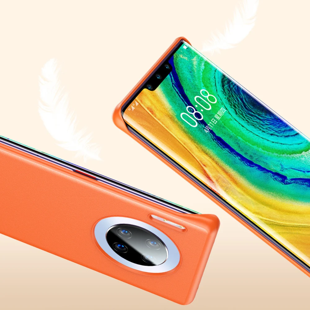 Чехол для телефона из натуральной искусственной кожи Huawei Mate 20 30 Pro P30 мягкие