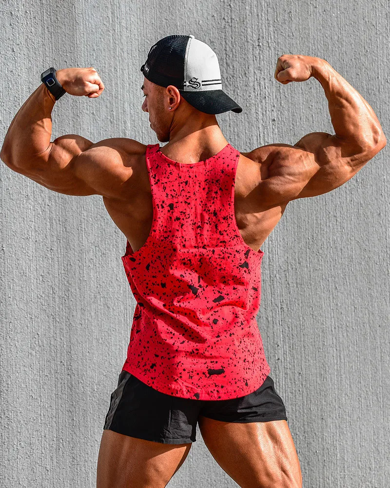 2019 Новая мужская хлопковая майка для бодибилдинга спортивная рубашка без