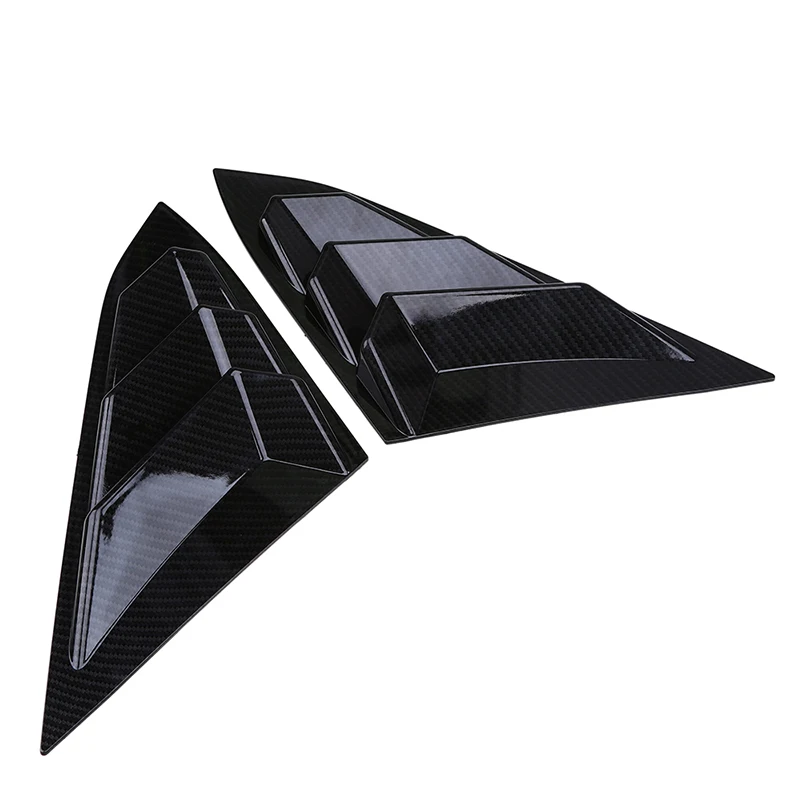 POSSBAY Car Side Window Louver Scoop Cover Vent for Honda Civic Sedan 2016-present Rear Panel Decoration Bonnet Vents | Автомобили и