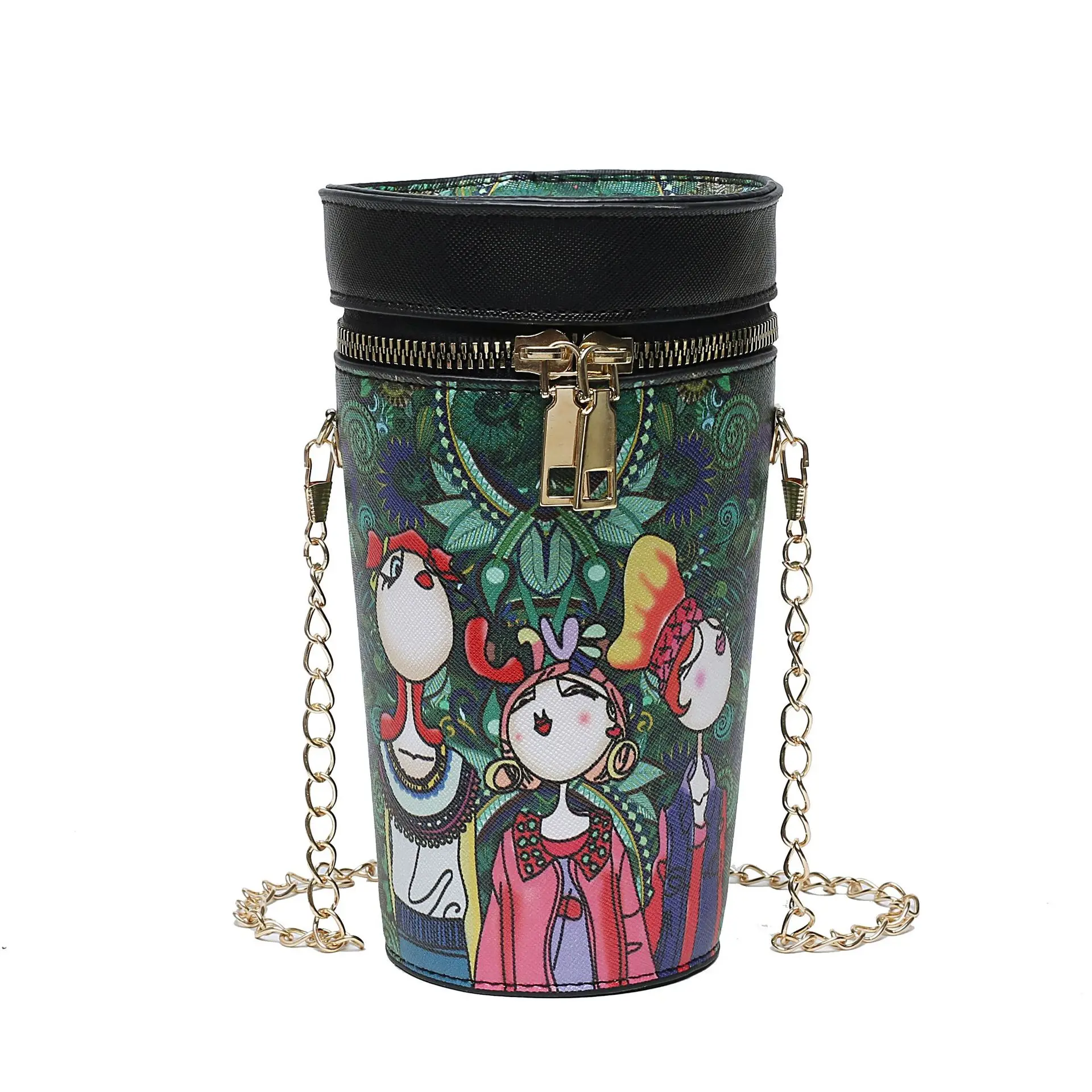 

Fake Drink Bottle Shaped Bag Shoulder Bags Messenger Women Chain Crossbody Bags Ladies Bucket Handbags Purses