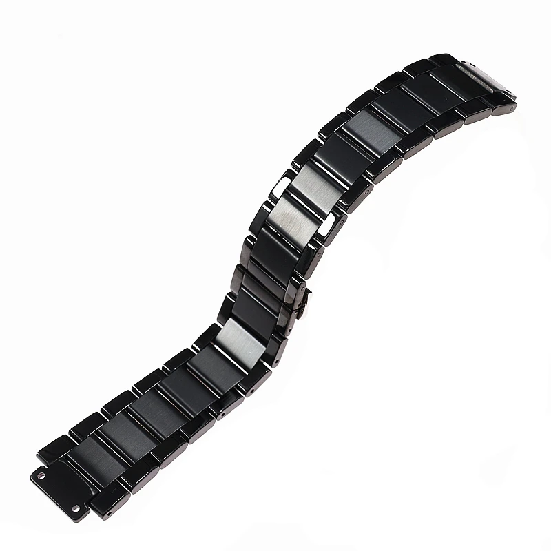 black Высокое качество 27mm20mm ремешок из нержавеющей стали для часов Hublot CLASSIC FUSION 45 мм 38 33 мм ремешок для часов Ремешки для наручных часов - Цвет ремешка: black