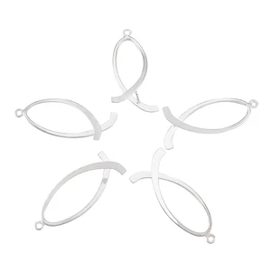 5 шт.лот, латунные клипсы-зажимы для подвесок, застежка-крючок, ювелирные изделия, аксессуары для серег, около 38  39x17  18 мм, отверстие: 2 мм