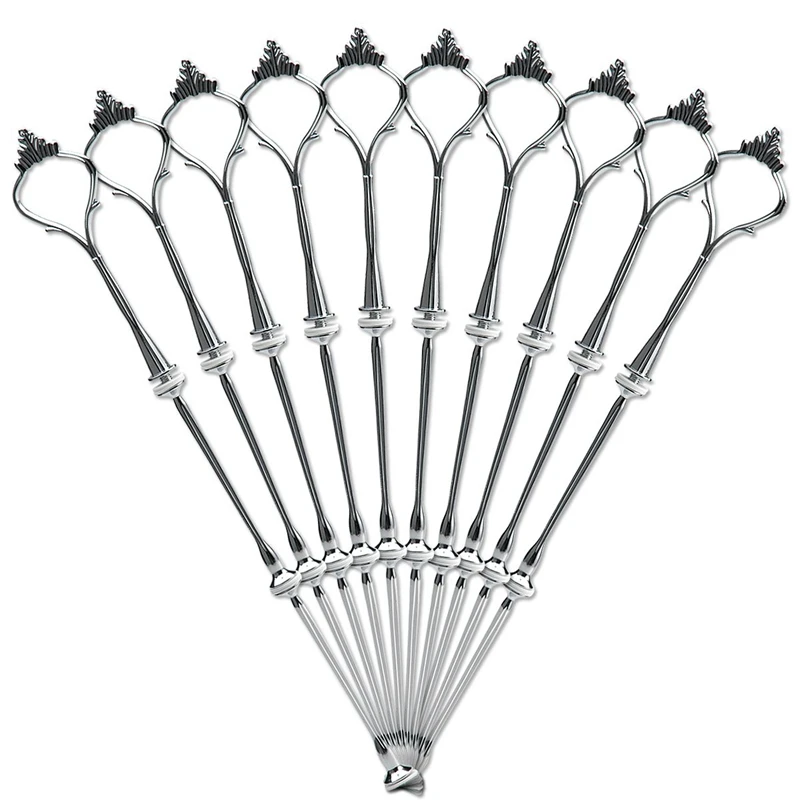 AU -10 x Sets 2 or 3 Tier Cake Plate Stand Fittings Silver Stands New |