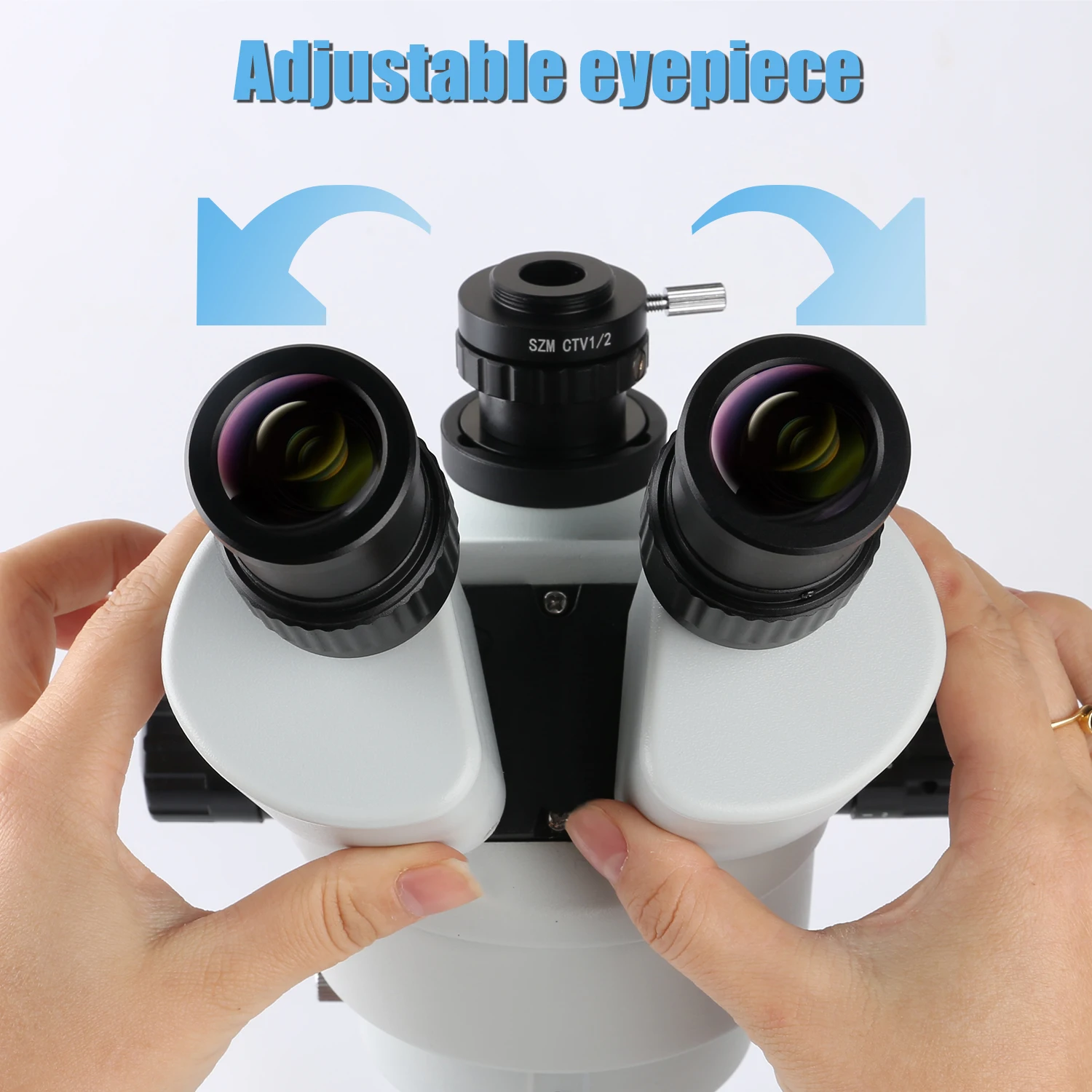 

HDMI VGA Industrial Camera 7X-45X Simul-focal Trinocular Stereo Microscope Set With Led Light Big Work Base laboratory Repair