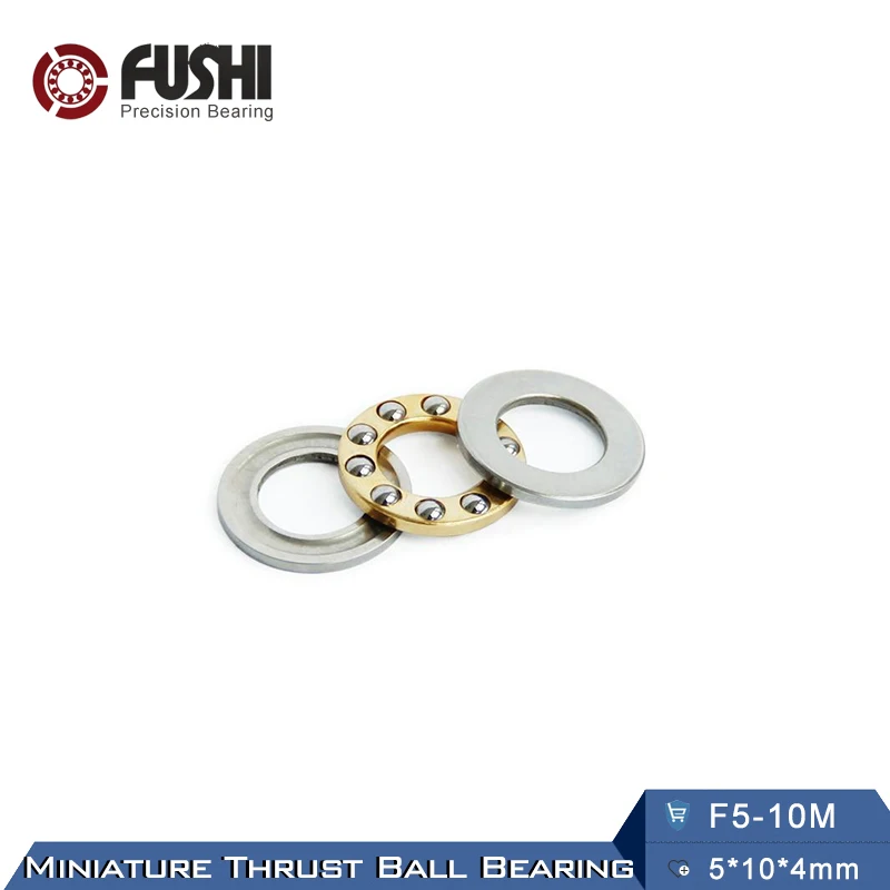 F5 10M подшипник 5*10*4 мм (10 шт.) ABEC 1 миниатюрный 10 м осевой шарикоподшипники с