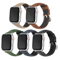 band for apple watch 7 45mm 41mm series 6 5 4 se 44mm 40mm sports breathable leather bracelet wristband for iwatch 3 2 42mm 38mm