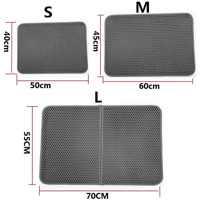Водонепроницаемый поднос для кошачьего туалета двухслойный коврик из ЭВА