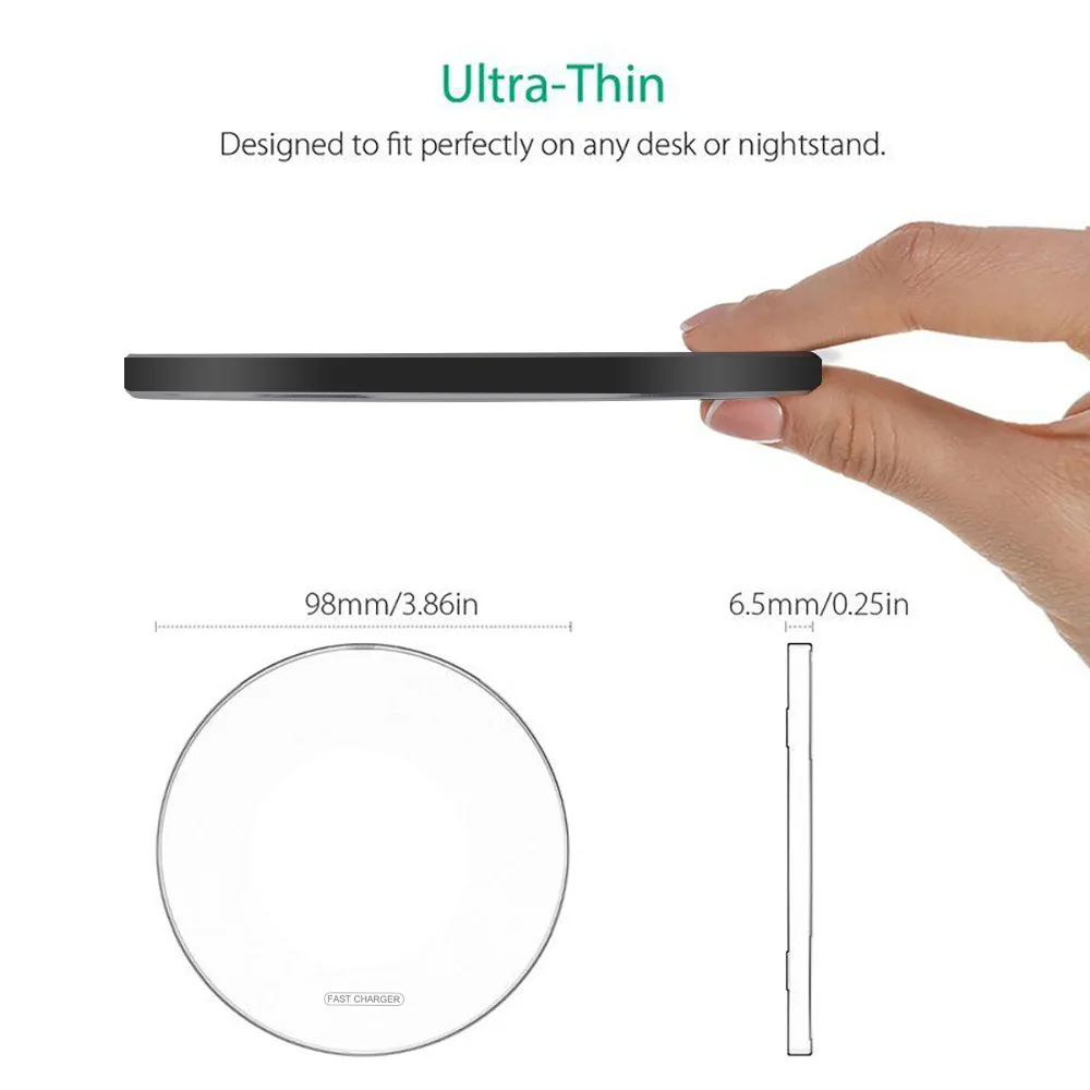 30W Qi Wireless Charger For iPhone 12 11 Pro Xs Max Mini X Xr 8 Induction Fast Charging Pad Samsung s8 s9 s10 note | Мобильные