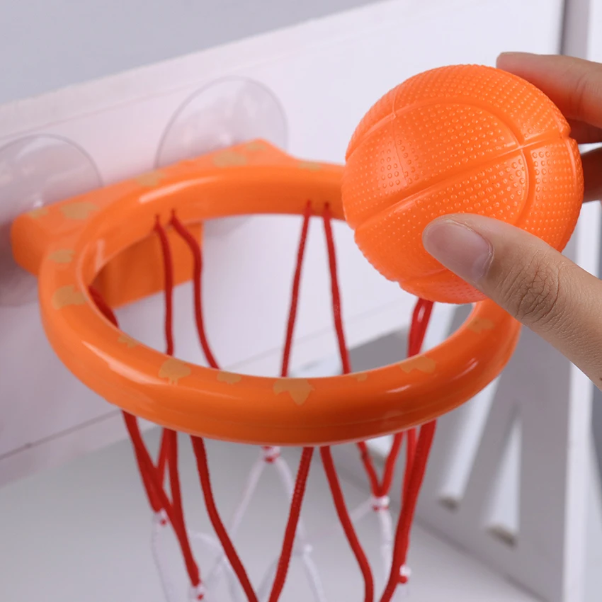 Toddler Bath Toys Kids Shooting Basket Bathtub Water Play Set For Baby Girl Boy With 3 Mini Plastic Basketballs Bath Toy
