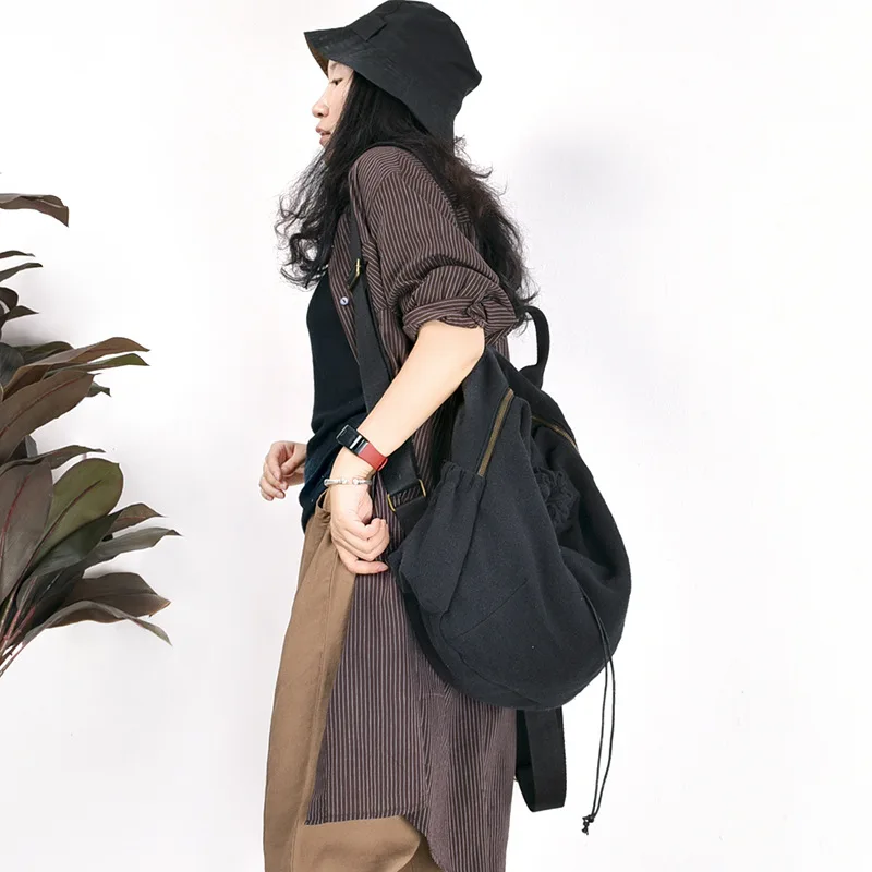 Женский летний Повседневный Рюкзак простой холщовый рюкзак Вместительная