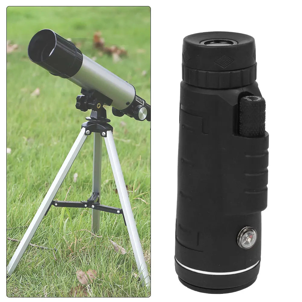 

Телескоп с зумом, Зрительная труба 7 ° 40*60, монокулярный телескоп BAK4 prism из алюминиевого сплава, Штатив для охоты и наблюдения