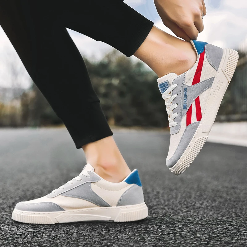 

New Fashion Men's Sports Casual Shoes, Classic Men's Running Shoes Flat-bottomed Student Lace-up Men's Sports Shoes, Men's Shoes